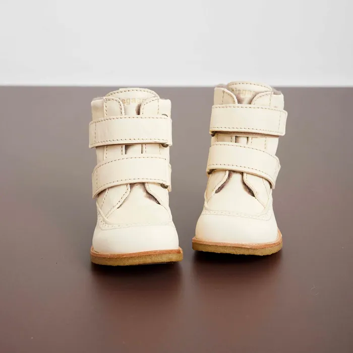 elba tex vanilla Beige KIDS Boots bisgaardshoes