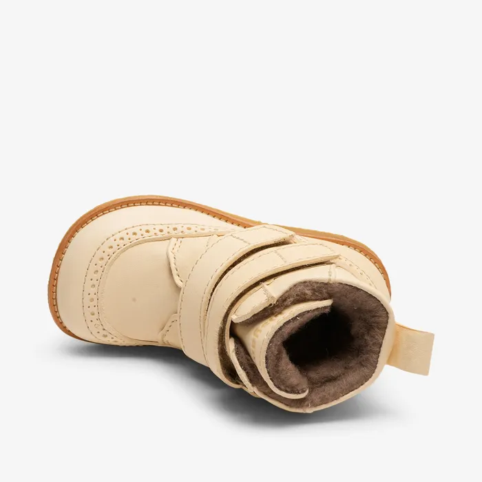 elba tex vanilla Beige KIDS Boots bisgaardshoes