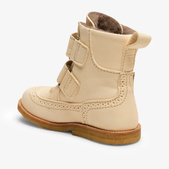 elba tex vanilla Beige KIDS Boots bisgaardshoes