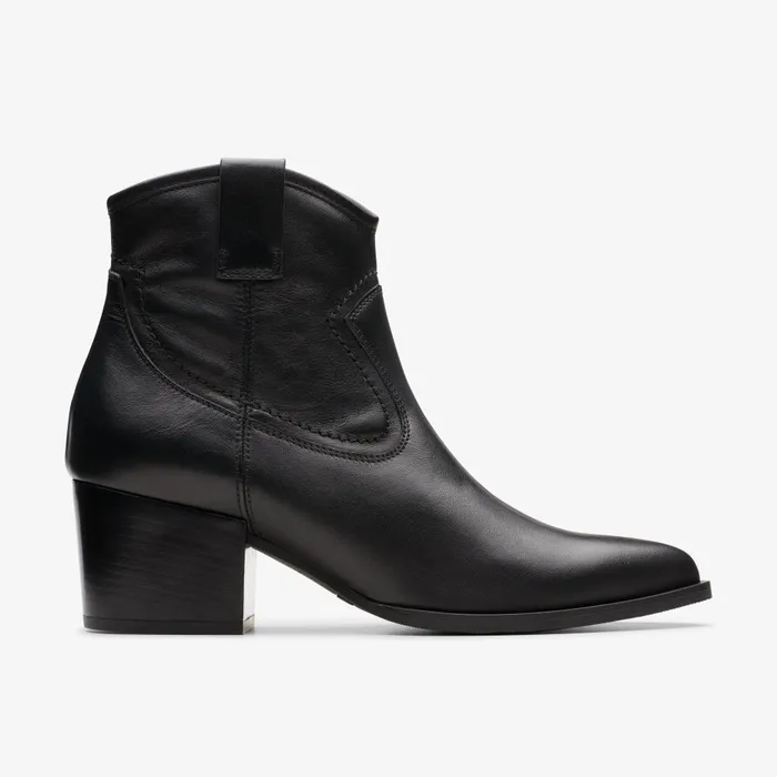 Elder Rae Black Women Clarks Boots and Booties