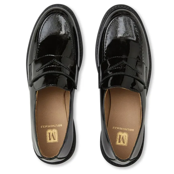 Elle Loafer Black Patent Women Bruno Magli M BY BRUNO MAGLI
