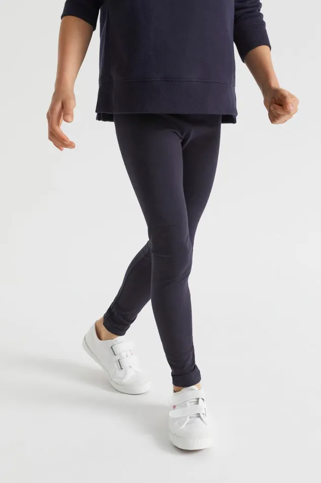 Essentials Girl Seed Heritage Basic Legging Midnight Blue