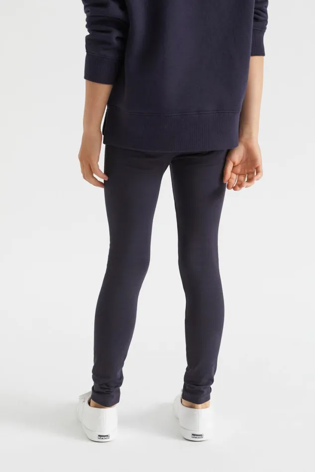 Essentials Girl Seed Heritage Basic Legging Midnight Blue