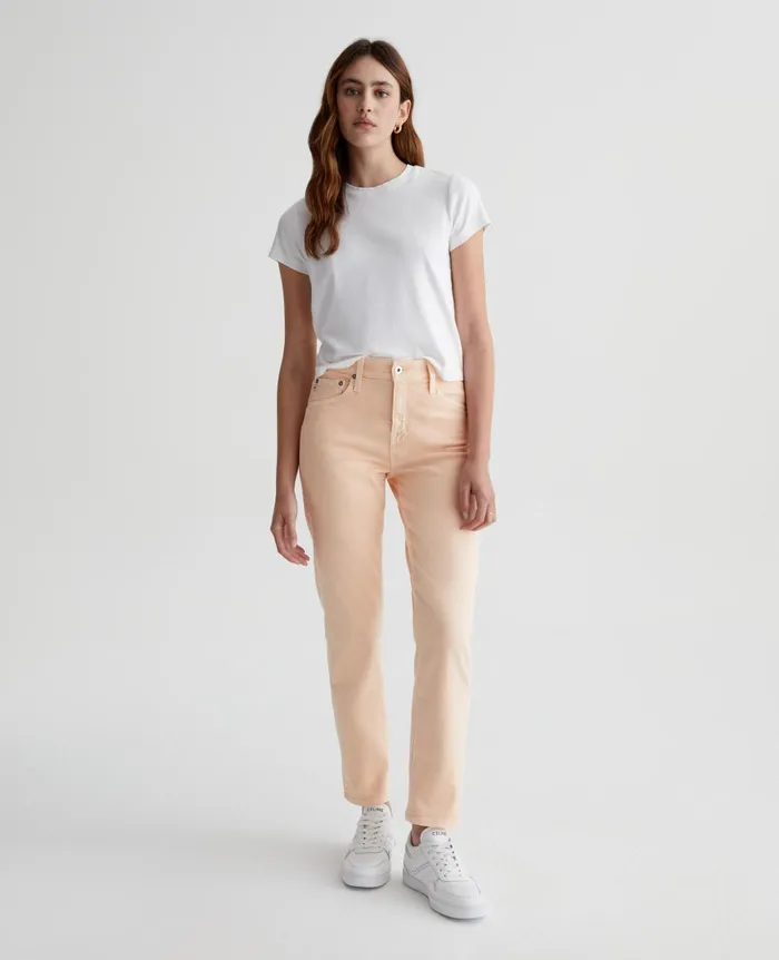 ExBoyfriend Slim 5 Years Hiwhite Mellow Peach Women AG Jeans Denim