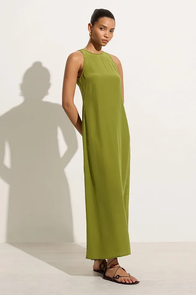 Faithfull The Brand Dresses Esposende Midi Dress Palm Green 8211 Final Sale 8211 Women Faithfull The Brand Dresses Esposende Midi Dress Palm Green 8211 Final Sale 8211 Women
