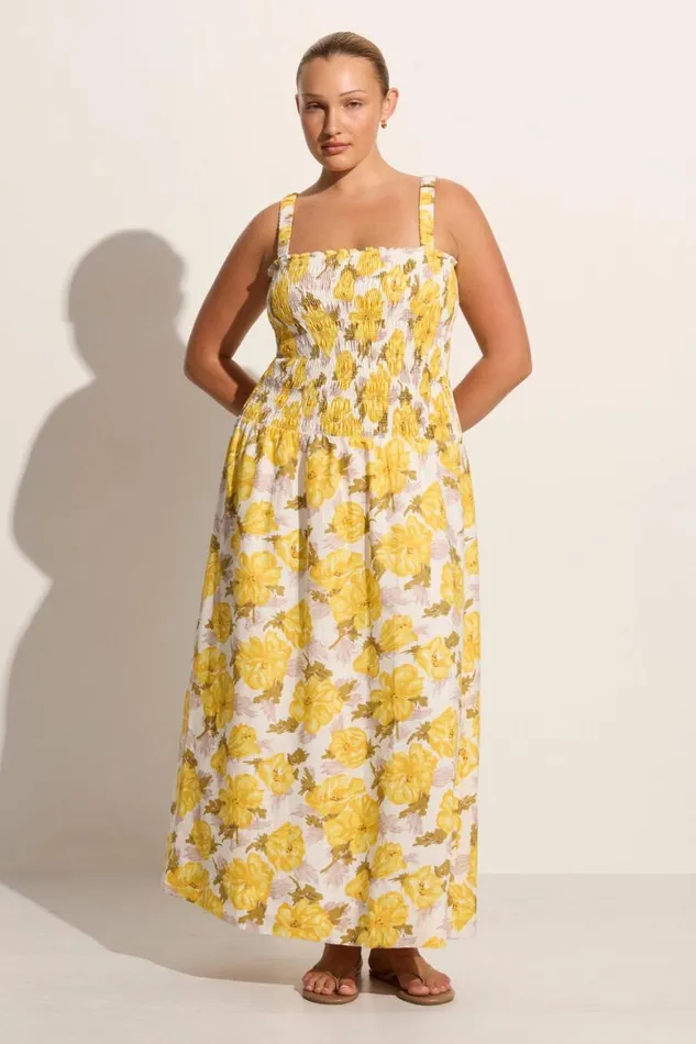 Faithfull The Brand Dresses Messina Midi Dress Isadora Floral 8211 Final Sale 8211 Women Faithfull The Brand Dresses Messina Midi Dress Isadora Floral 8211 Final Sale 8211 Women