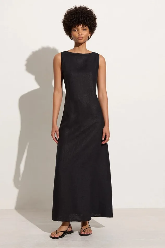 Faithfull The Brand Dresses Nahna Maxi Dress Black 8211 Final Sale 8211 Women Faithfull The Brand Dresses Nahna Maxi Dress Black 8211 Final Sale 8211 Women