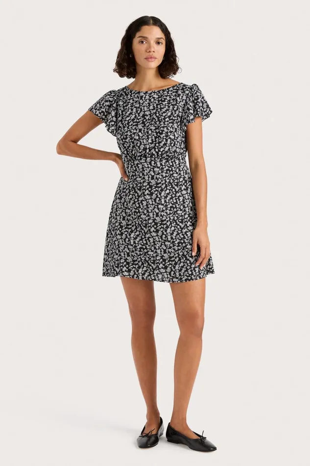 Faithfull The Brand Dresses Valras Mini Dress Amaryllis Floral Black 8211 Women Faithfull The Brand Dresses Valras Mini Dress Amaryllis Floral Black 8211 Women