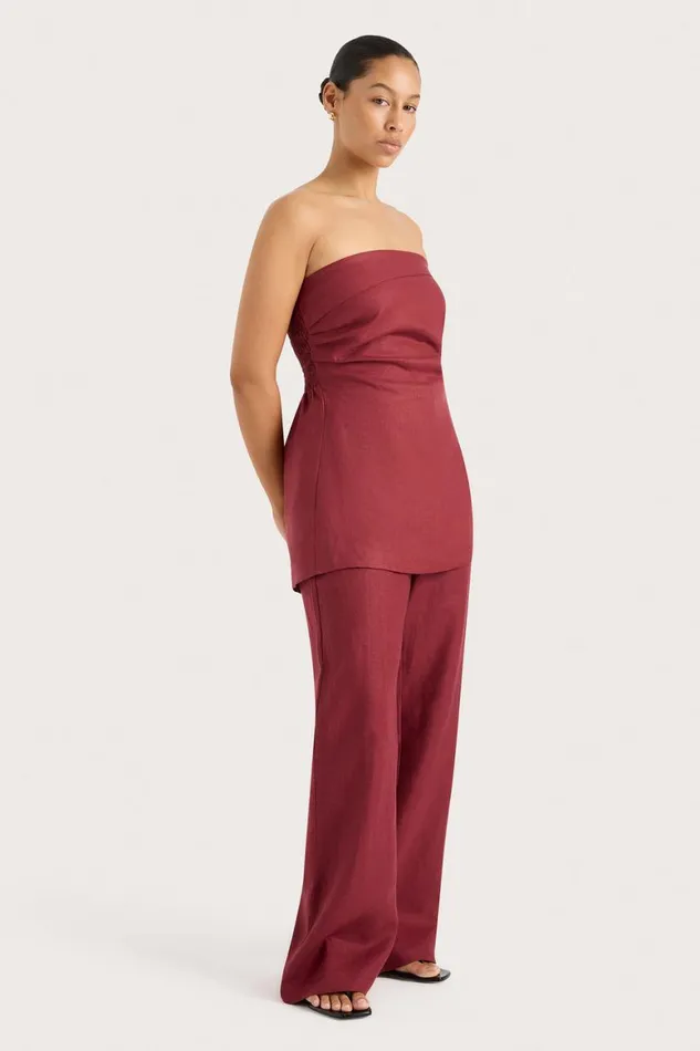 Faithfull The Brand Pants Lulea Pant Wine 8211 Women