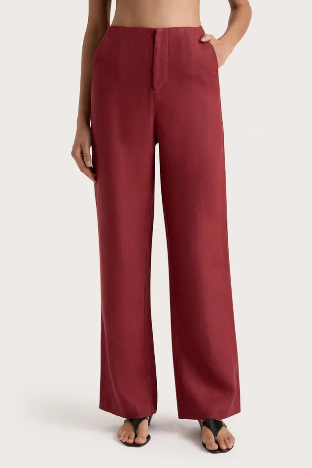 Faithfull The Brand Pants Lulea Pant Wine 8211 Women