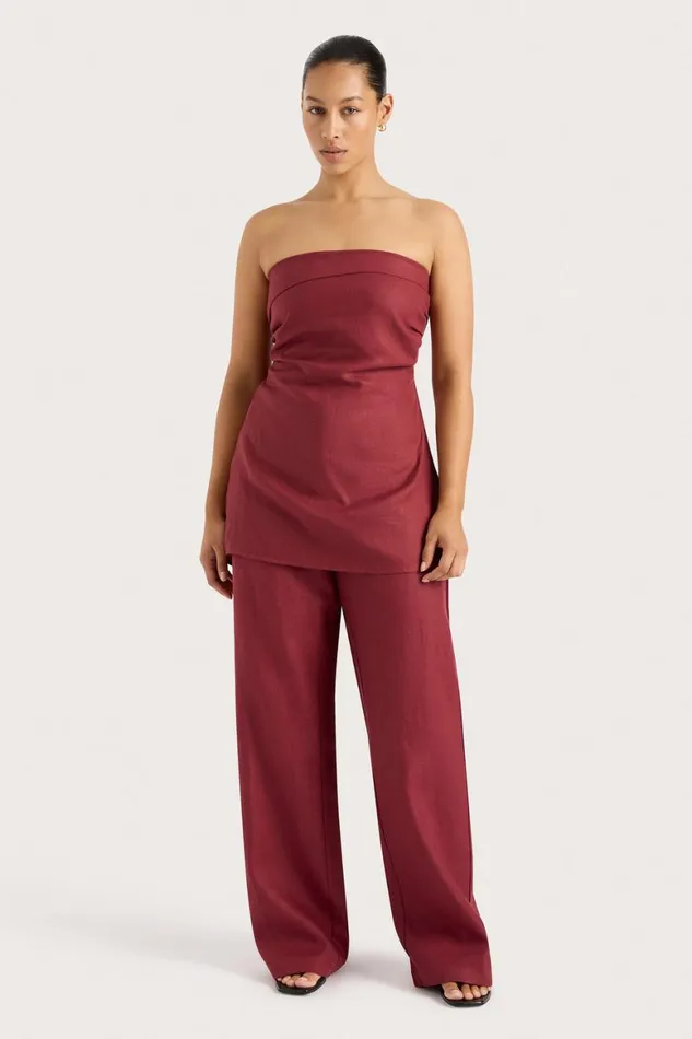 Faithfull The Brand Pants Lulea Pant Wine 8211 Women