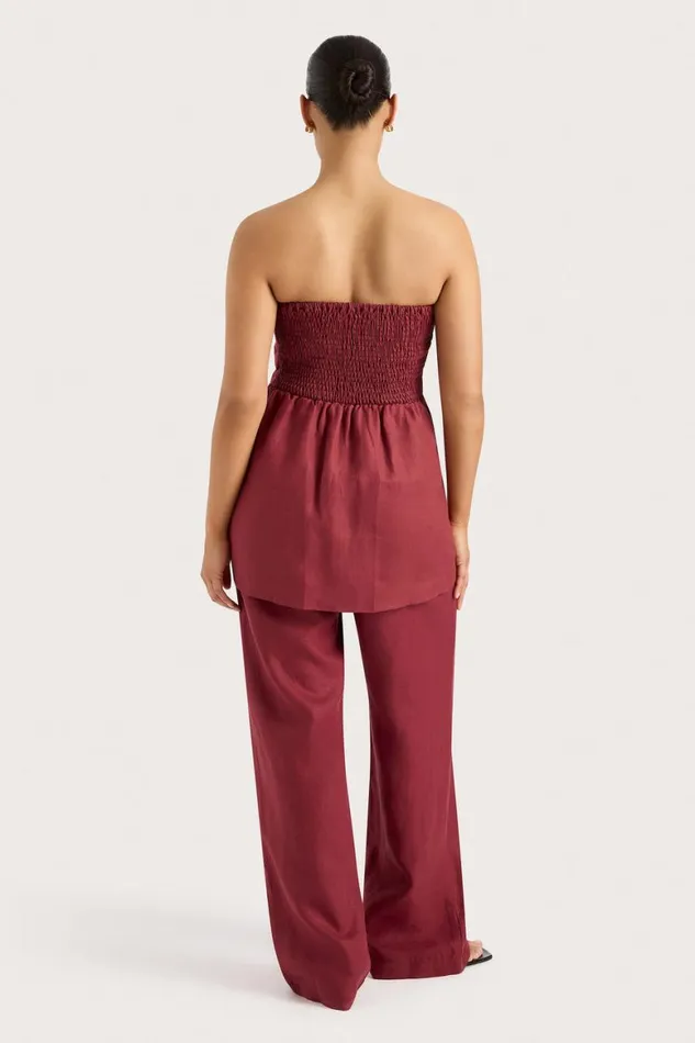 Faithfull The Brand Pants Lulea Pant Wine 8211 Women