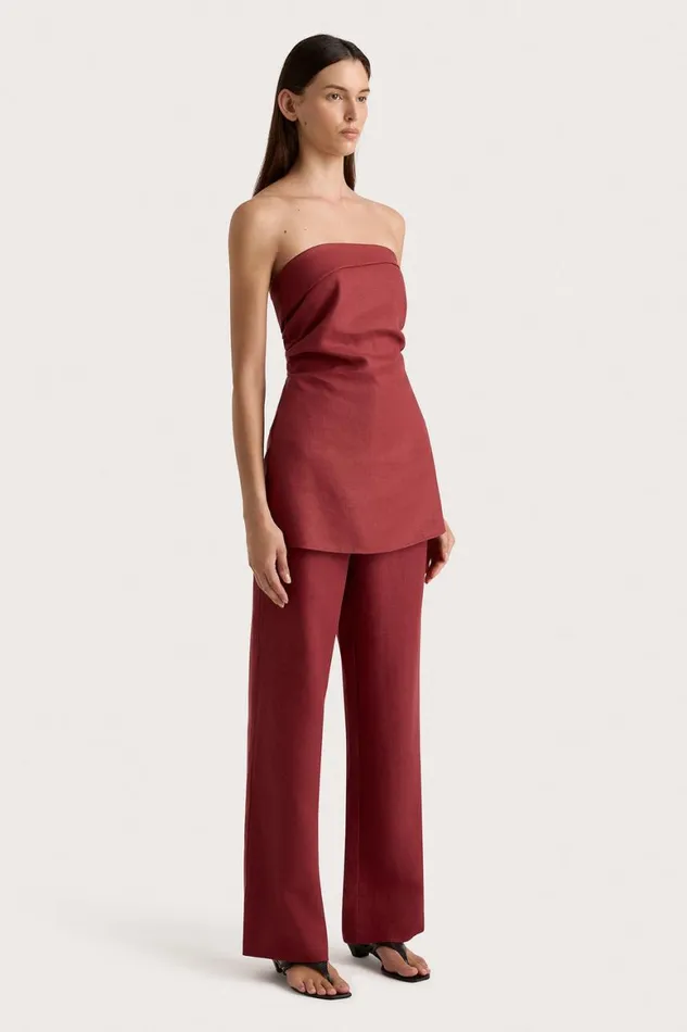 Faithfull The Brand Pants Lulea Pant Wine 8211 Women