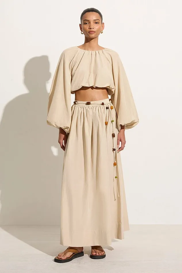 Faithfull The Brand Skirts and Shorts Lido Skirt Creme 8211 Final Sale 8211 Women Faithfull The Brand Skirts and Shorts Lido Skirt Creme 8211 Final Sale 8211 Women