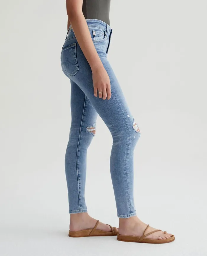 Farrah Skinny Ankle 20 Years Undertow Destructed Women AG Jeans Denim Farrah Skinny Ankle 20 Years Undertow Destructed Women AG Jeans Denim
