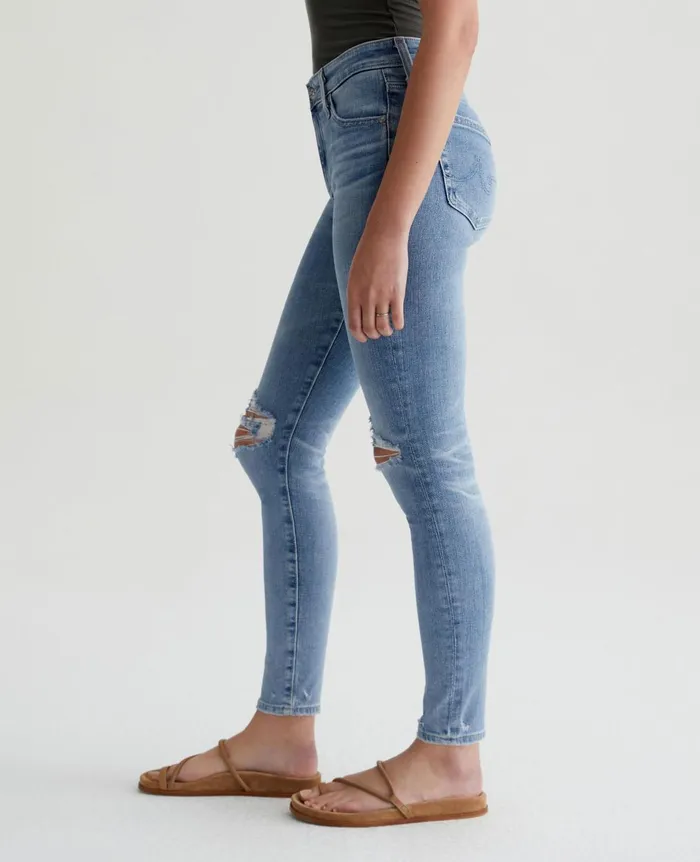 Farrah Skinny Ankle 20 Years Undertow Destructed Women AG Jeans Denim Farrah Skinny Ankle 20 Years Undertow Destructed Women AG Jeans Denim