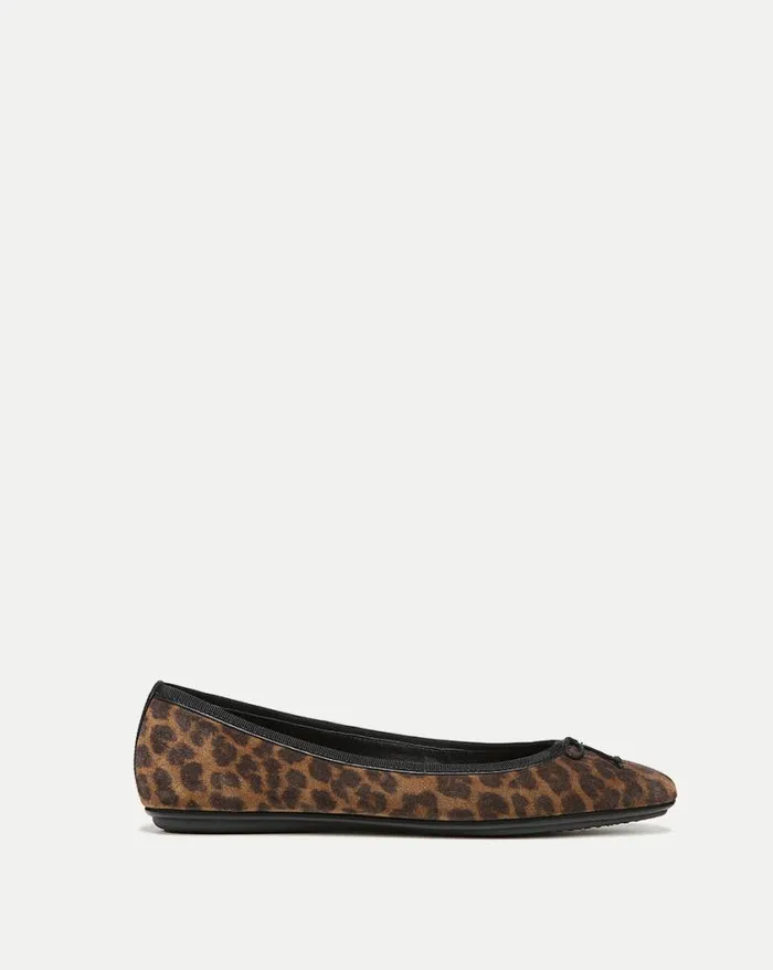 Flats and Loafers Shop Veronica Beard Beatrix Leopard Ballet Flat Leopard
