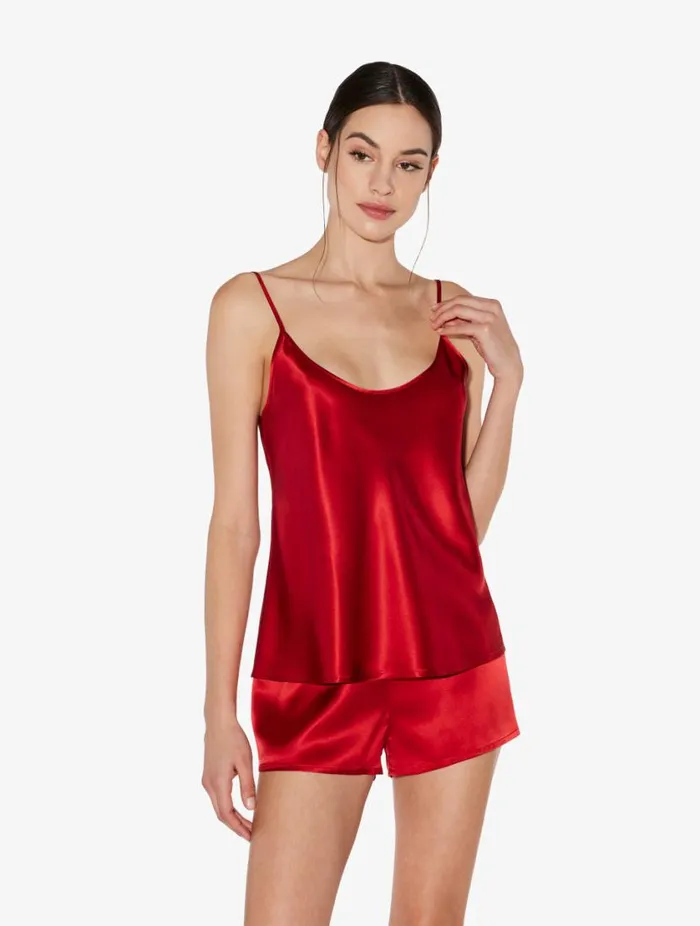 Garnet Silk Pajama Shorts Sleepwear La Perla Pajamas