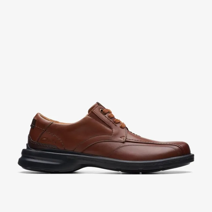Gessler Lace Dark Tan Leather Men Clarks Casual Dress Shoes