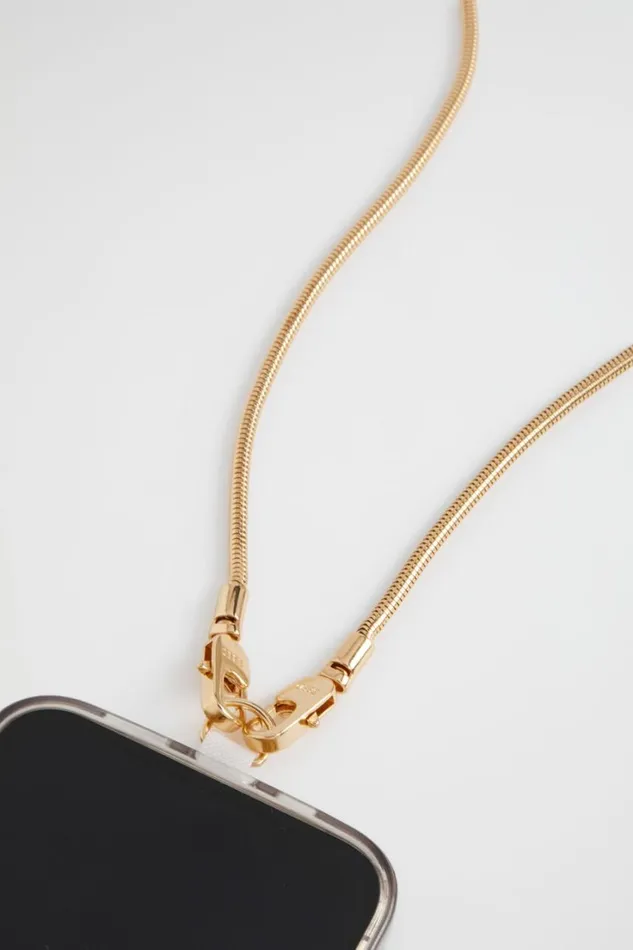 Gifting and Small Items Woman Seed Heritage Chain Phone Strap Gold