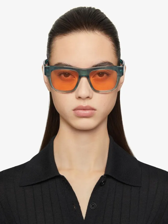 Gv Day Unisex Sunglasses In Acetate Greenorange WomenMen Givenchy Sunglasses