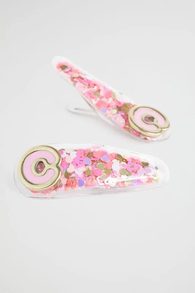 Hair Accessories Girl Seed Heritage Initial Confetti Snaps C