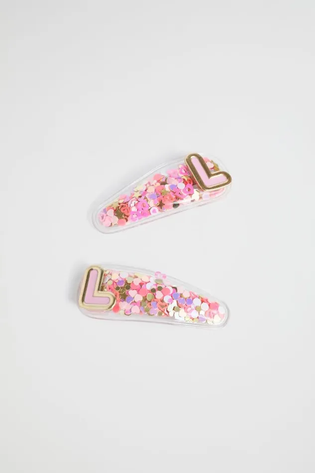 Hair Accessories Girl Seed Heritage Initial Confetti Snaps L