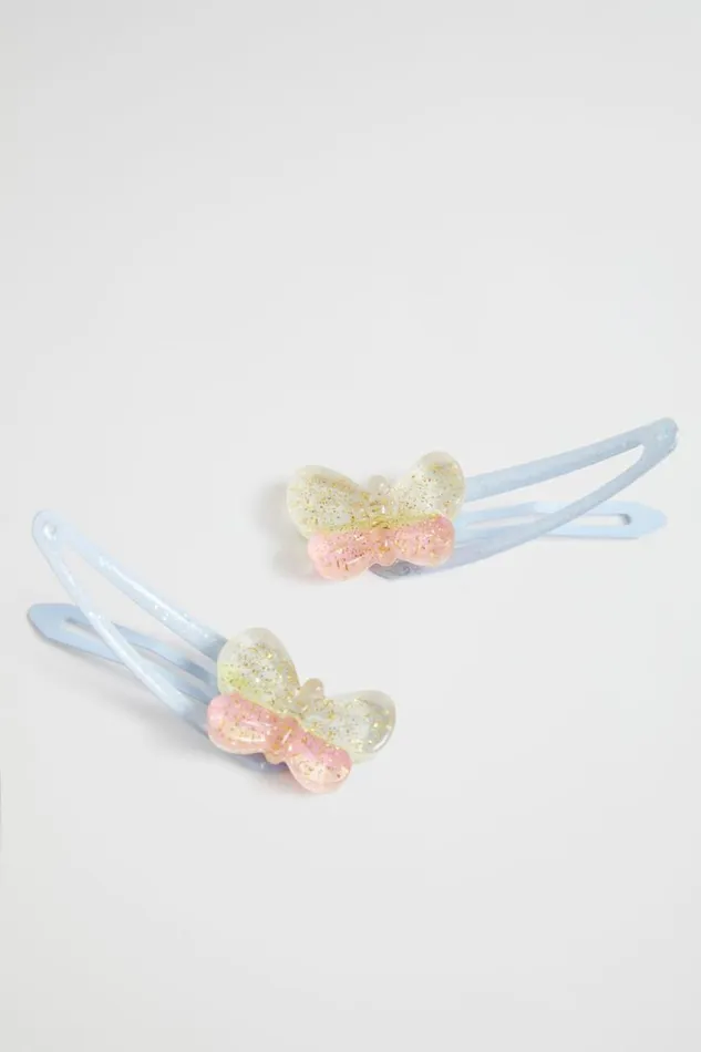 Hair Accessories Girl Seed Heritage Ombre Butterfly Snaps Multi