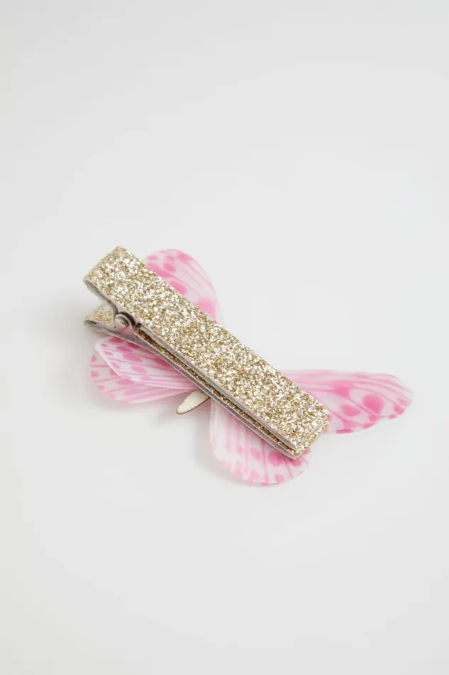 Hair Accessories Girl Seed Heritage Organza Butterfly Duck Clip Lily