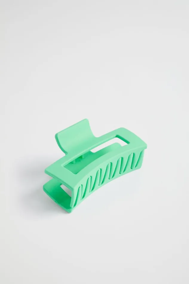 Hair Accessories Woman Seed Heritage Rectangle Hair Claw Key Lime