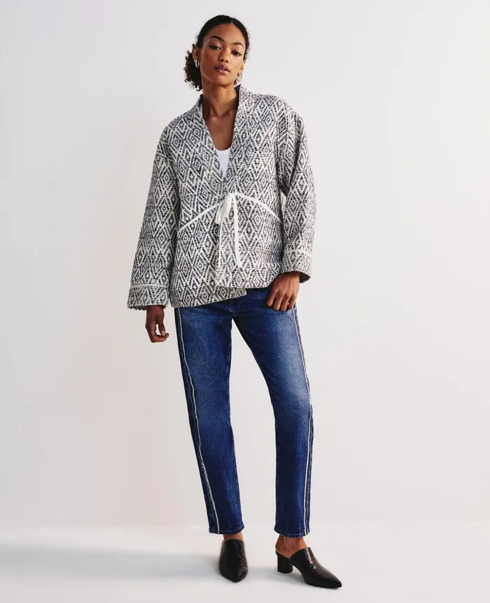 Harris Jacket Diamond Chevron Blue Multi Women AG Jeans Jackets Harris Jacket Diamond Chevron Blue Multi Women AG Jeans Jackets