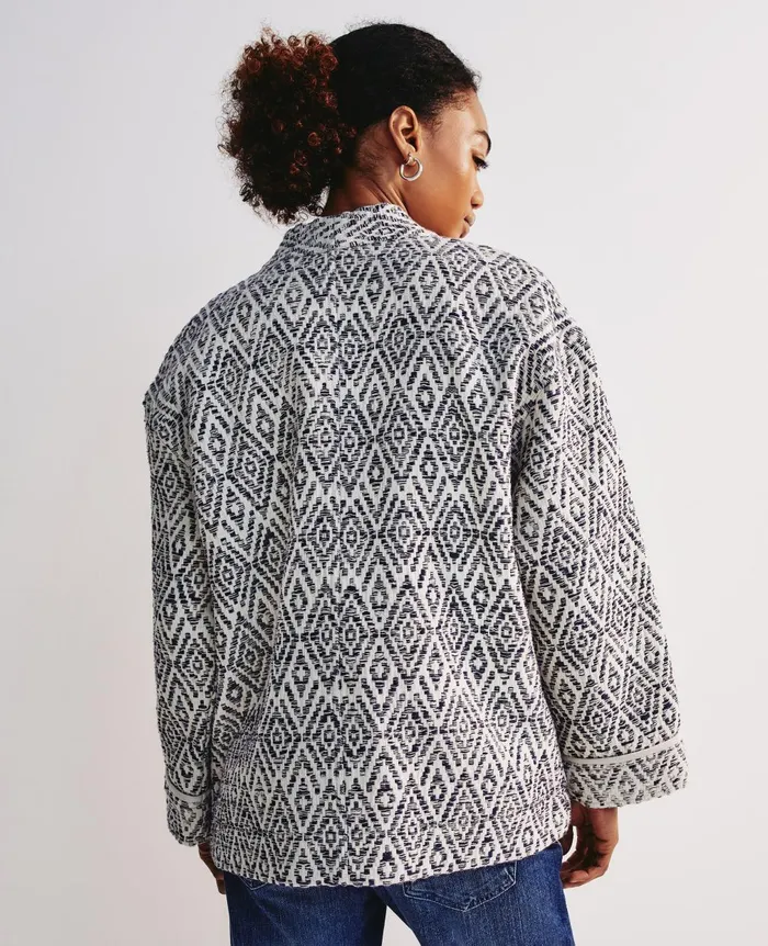 Harris Jacket Diamond Chevron Blue Multi Women AG Jeans Jackets Harris Jacket Diamond Chevron Blue Multi Women AG Jeans Jackets