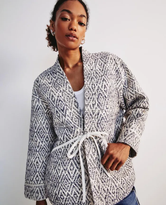 Harris Jacket Diamond Chevron Blue Multi Women AG Jeans Jackets Harris Jacket Diamond Chevron Blue Multi Women AG Jeans Jackets