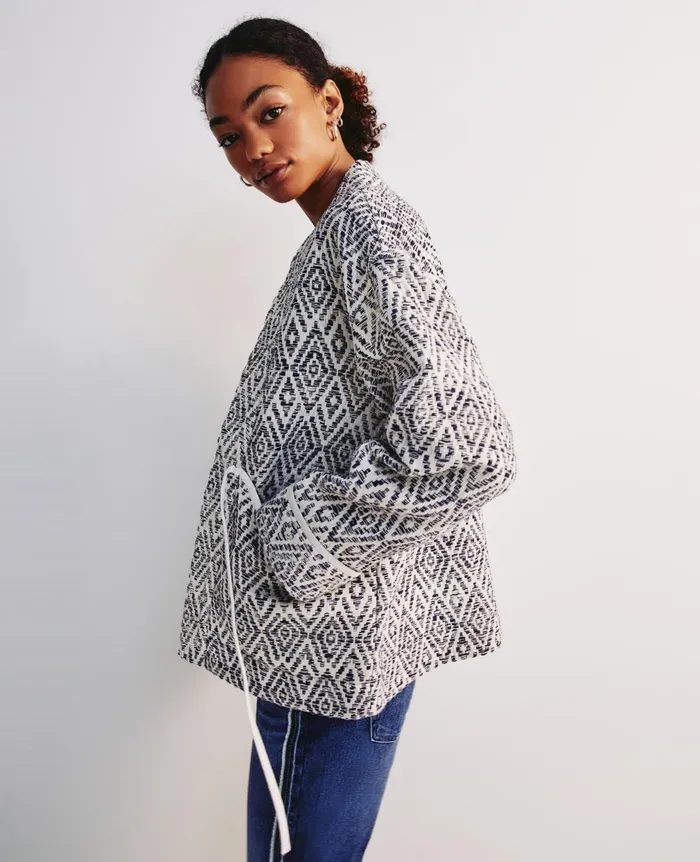 Harris Jacket Diamond Chevron Blue Multi Women AG Jeans Jackets Harris Jacket Diamond Chevron Blue Multi Women AG Jeans Jackets