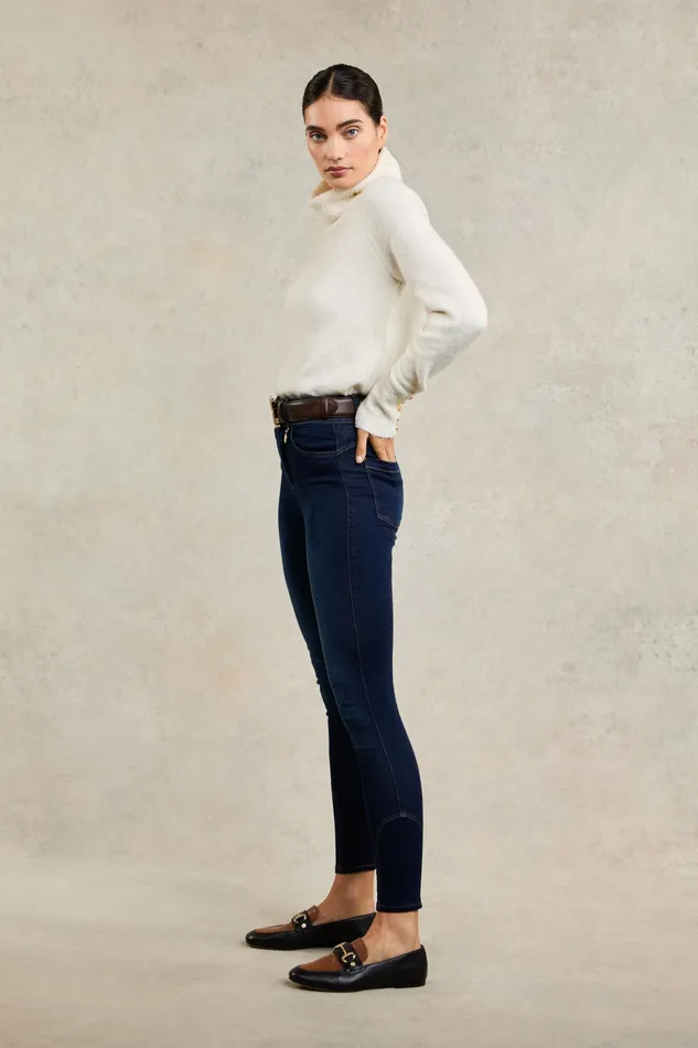 Holland Cooper 5 Pocket Jodhpur Jean Dark Indigo Women Jeans Holland Cooper 5 Pocket Jodhpur Jean Dark Indigo Women Jeans