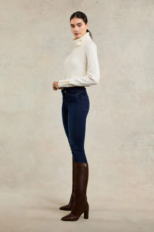 Holland Cooper 5 Pocket Jodhpur Jean Dark Indigo Women Jeans Holland Cooper 5 Pocket Jodhpur Jean Dark Indigo Women Jeans