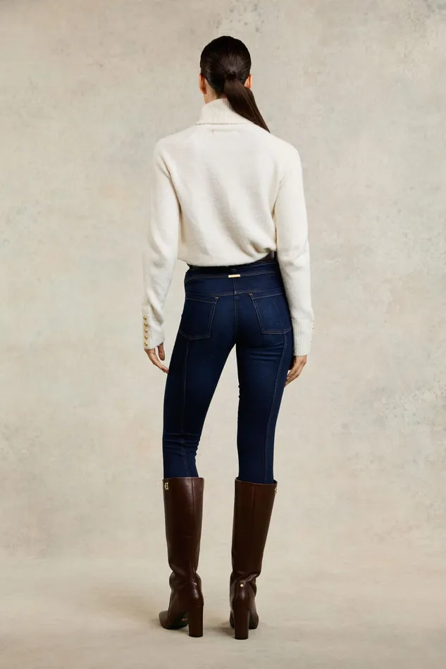Holland Cooper 5 Pocket Jodhpur Jean Dark Indigo Women Jeans Holland Cooper 5 Pocket Jodhpur Jean Dark Indigo Women Jeans