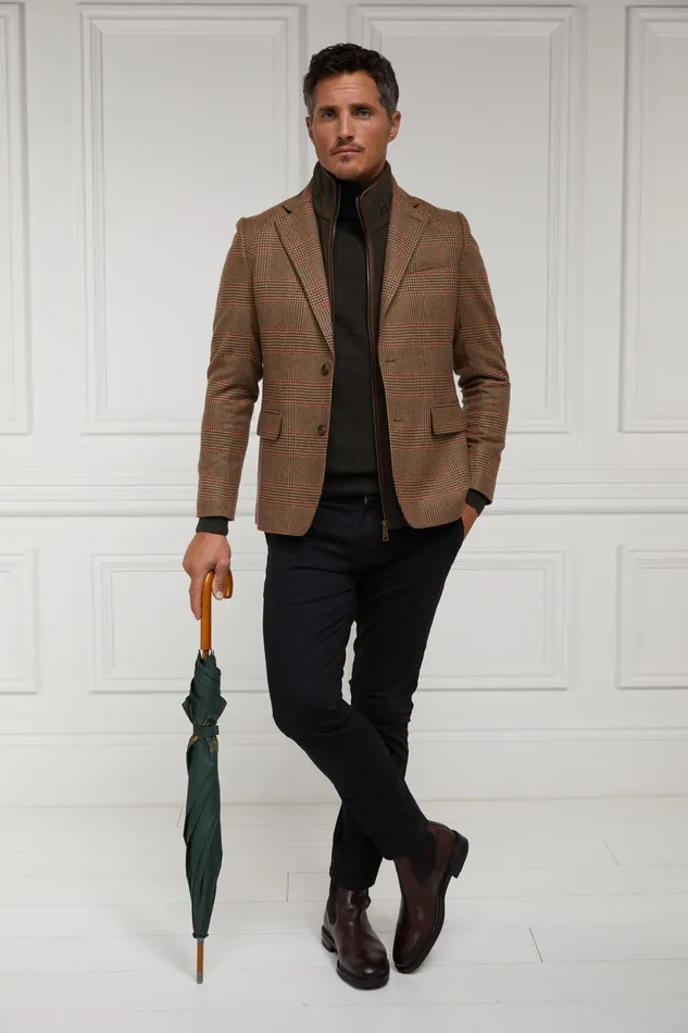 Holland Cooper Byron Roll Neck Knit Charcoal Men Knitwear