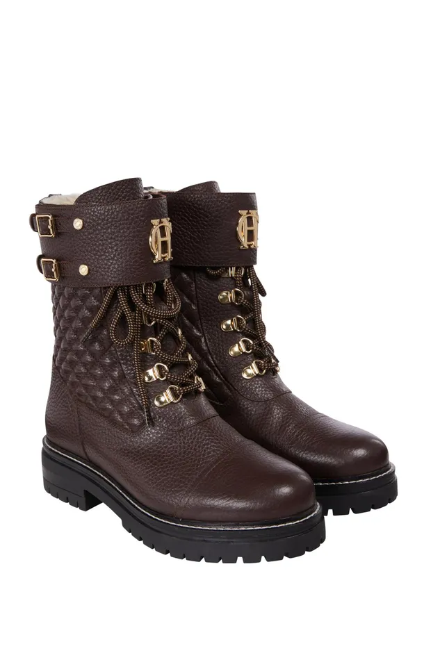 Holland Cooper Camden Biker Boot Chocolate Women Boots Holland Cooper Camden Biker Boot Chocolate Women Boots
