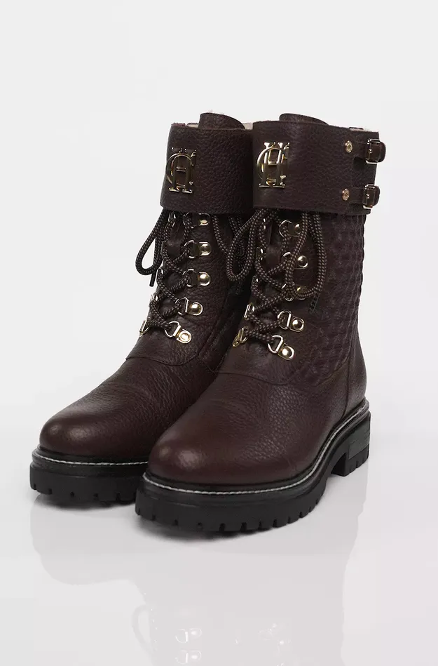 Holland Cooper Camden Biker Boot Chocolate Women Boots Holland Cooper Camden Biker Boot Chocolate Women Boots