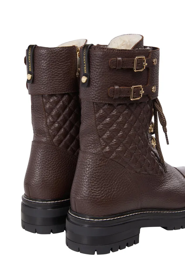 Holland Cooper Camden Biker Boot Chocolate Women Boots Holland Cooper Camden Biker Boot Chocolate Women Boots