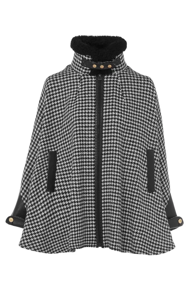 Holland Cooper Chiltern Cape Houndstooth Women Tailoring