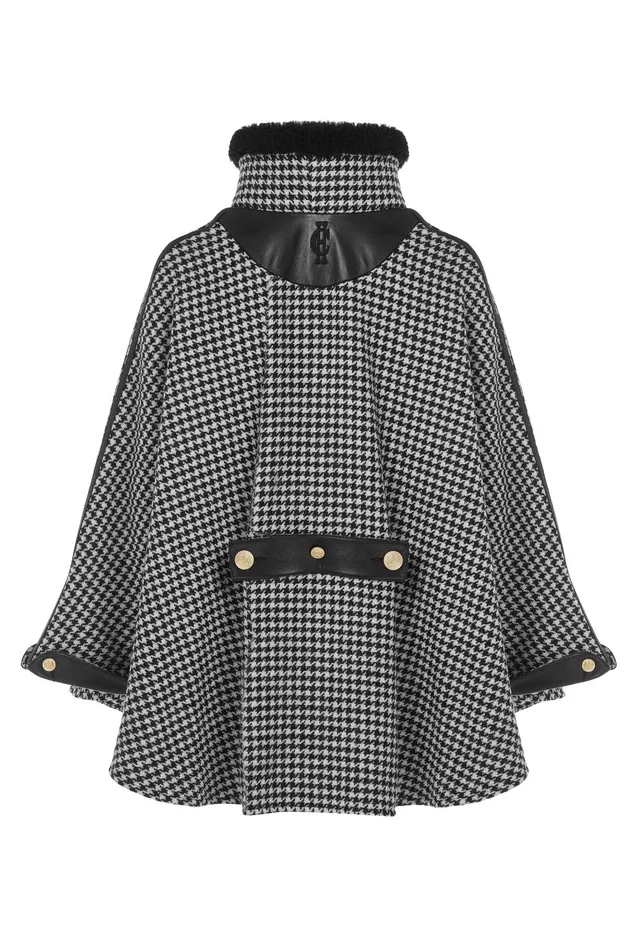 Holland Cooper Chiltern Cape Houndstooth Women Tailoring