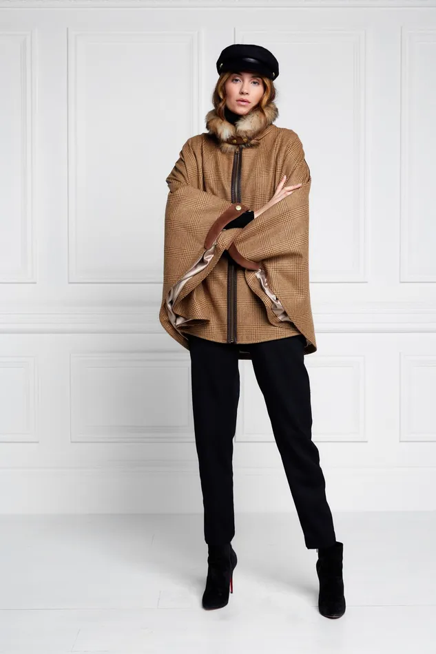 Holland Cooper Chiltern Cape Tawny Women Capes
