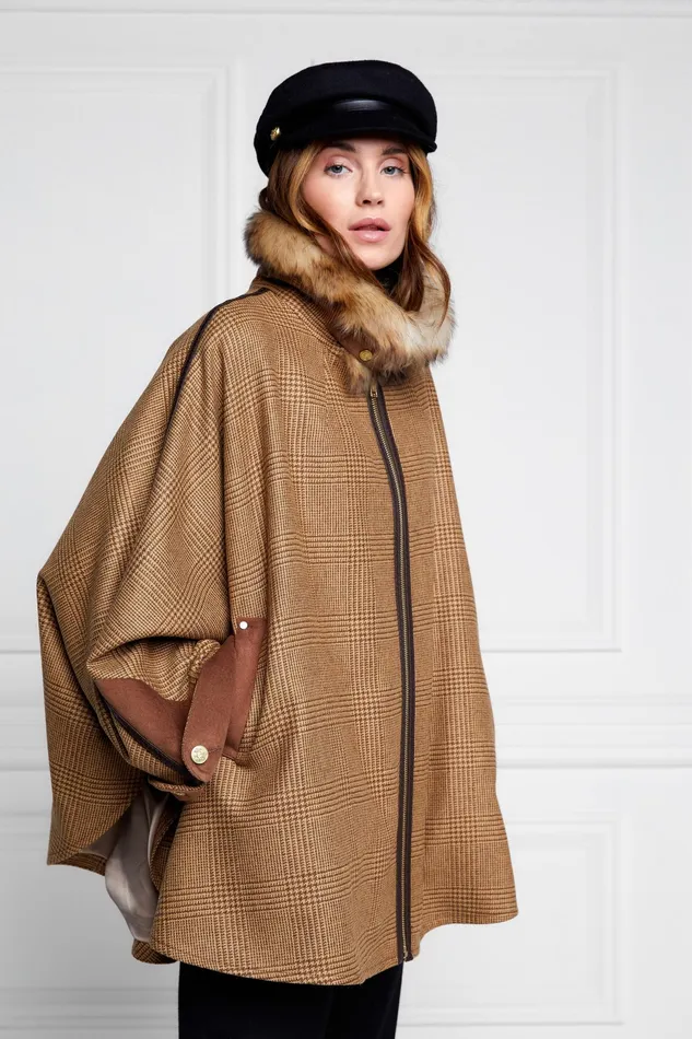 Holland Cooper Chiltern Cape Tawny Women Capes
