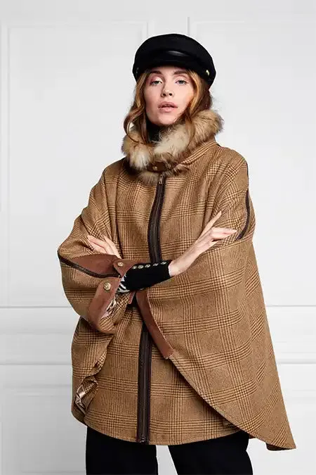 Holland Cooper Chiltern Cape Tawny Women Capes