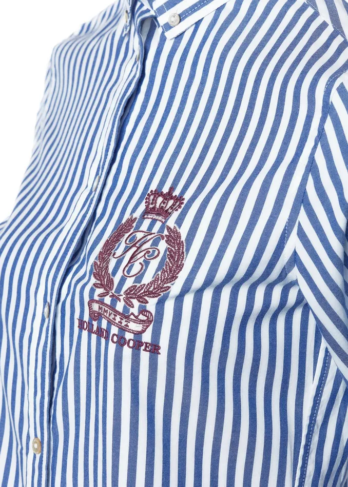 Holland Cooper Classic Button Down Shirt Navy Stripe Women Shirts and Blouses Holland Cooper Classic Button Down Shirt Navy Stripe Women Shirts and Blouses