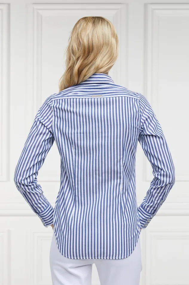 Holland Cooper Classic Button Down Shirt Navy Stripe Women Shirts and Blouses Holland Cooper Classic Button Down Shirt Navy Stripe Women Shirts and Blouses