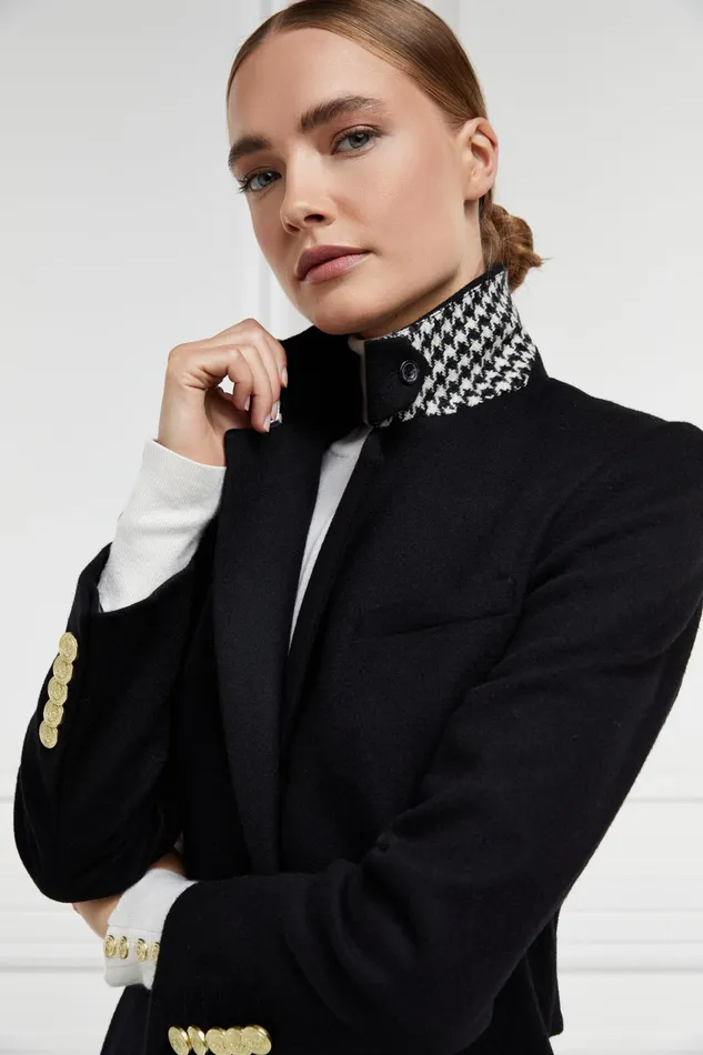 Holland Cooper Full Length Regency Coat Soft Black Women Tailoring