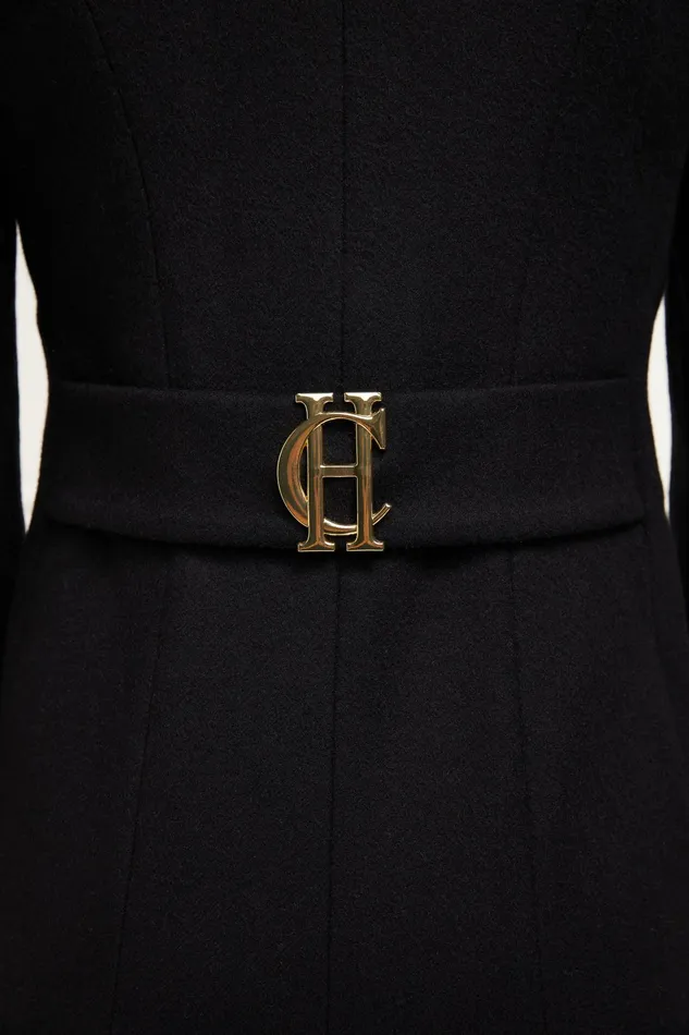 Holland Cooper Full Length Regency Coat Soft Black Women Tailoring